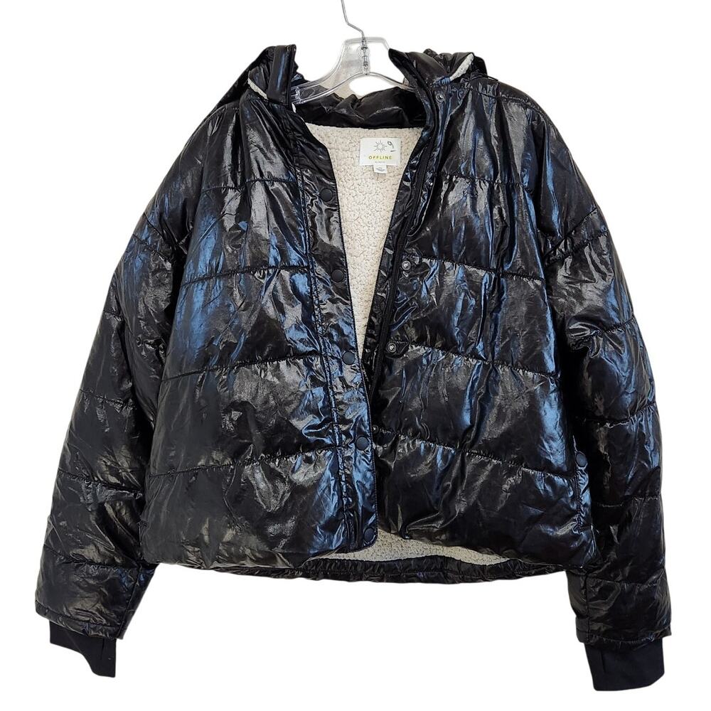 Aerie Black Puffer Jacket